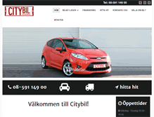 Tablet Screenshot of citybil.se